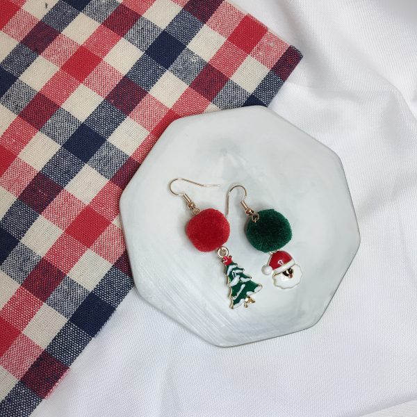 Santa & Xmas Tree Earring - Syeolli Collection